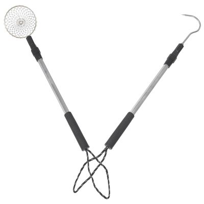 PERSELOSO Beach Sand Sifter with Telescopic Aluminum Rods and Detachable Scoop Shell Collecting Tool for Rock Hunting Beach Combing and Seasonal Sand Treasure Hunting