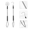 PERSELOSO Beach Sand Sifter with Telescopic Aluminum Rods and Detachable Scoop Shell Collecting Tool for Rock Hunting Beach Combing and Seasonal Sand Treasure Hunting view 2