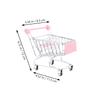 Alasum 2pcs Mini Shopping Cart for Small Trolley with Smooth Wheels Easy-Grip Handle Role Play Supermarket Props for Independence and Fun view 3