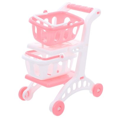 HONITANO 8pcs Mini Shopping Cart for Pretend Play Grocery Trolley Handcart for Supermarket Roleplay Portable Lightweight Design Encouraging Creativity and Imaginative Indoor Outdoor Fun