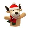 CIYODO Adorable Deerlet Finger Puppet Soft Plush Hand Puppet for Christmas Storytelling Interactive Role Play Imaginative Playtime view 1