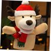 CIYODO Adorable Deerlet Finger Puppet Soft Plush Hand Puppet for Christmas Storytelling Interactive Role Play Imaginative Playtime view 4
