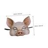BRIGHTFUFU 4pcs Lightweight Animal Half Face Mask for Carnival Halloween Cosplay Party Festival Dress Up White and Black Colors Set of 4 view 2