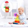 NESTINGHO 3pcs Wind-up Drumming Santa for Funny Clockwork Santa Claus Playthings Creative Christmas Holiday Material Random Style and Color Random Color view 3