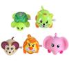 HANABASS 5pcs Wind Up Cartoon Animal Design Manual Spring Mechanism Party Favors for Boys Random Styles Colors Safe Plastic Playset Random Color view 1