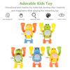 CVUTOVO 5pcs Wind-up Playthings for Somersault Animal with Adorable Designs Safe Clockwork for Hand-Eye Coordination and Playtime Fun Random Style view 3