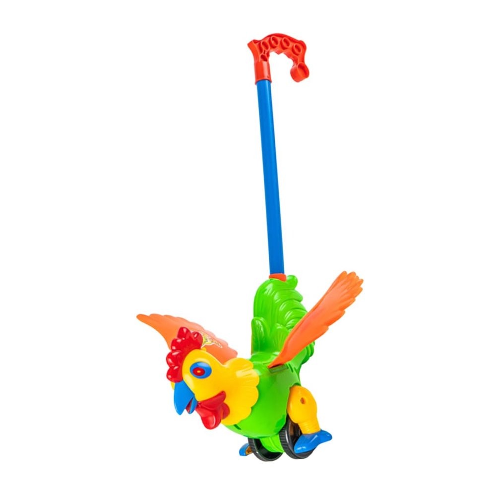 LABRIMP Cartoon Rooster Walker for Push and Pull Walker Cart Early Learning Walking Aid with Swinging Hands Develops Balance and Motor Skills Color Random Random Color