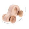 BESPORTBLE Wooden Car for Grasping and Wrist Strengthening Smooth Sanded Beech Wood Push for Boy Girl Montessori Fine Motor Development Plaything view 2