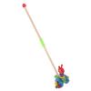 HOOTNEE Wooden Push with Handle Charming Animal Design Pull Along Walker for Boys and Early Learning Walking view 1