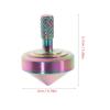 GOOHOCHY Alloy Gyroscope Desktop Iridescent Mini Spinning Top for Adults Stress Relief and Educational Use Balanced Extended Spin Portable Creative Fidget for Office and Home view 2