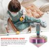 GOOHOCHY Alloy Gyroscope Desktop Iridescent Mini Spinning Top for Adults Stress Relief and Educational Use Balanced Extended Spin Portable Creative Fidget for Office and Home view 4