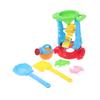 Beaupretty 6pcs Sandbox Set Plastic Beach Sand Tools with Waterwheel Hourglass Molds Educational Outdoor Play for Boys and Creative Fun view 1