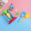 Beaupretty 6pcs Sandbox Set Plastic Beach Sand Tools with Waterwheel Hourglass Molds Educational Outdoor Play for Boys and Creative Fun view 3