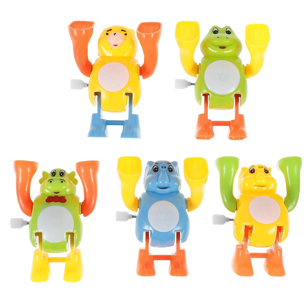 Alasum 5pcs Wind-up Somersault Clockwork Playthings for Random Style Fun Educational