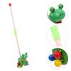FOYTOKI Push Cart Cartoon Animal Style Walker Support for Early Walking Stability Smooth Surface Boy Girl view 3