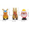 OFFSCH 6pcs Christmas Wind Up Creative Clockwork Reindeer and Snowman Walking Jumping Plastic Metal Holiday Party Favors for Stocking Stuffers and Goody Bags view 2