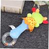 FOYTOKI 2pcs Plush Animal Rattle for Boy Girl Soft Hand Shakers for Plaything and Development Educational Sensory to Enhance Grasping and Auditory Awareness view 3