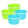 Alasum 4pcs Sand Dig Buckets with Ergonomic Handles PE Plastic Small Beach Pails for Outdoor Play and Sandcastle Building Summer view 1