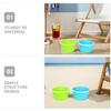 Alasum 4pcs Sand Dig Buckets with Ergonomic Handles PE Plastic Small Beach Pails for Outdoor Play and Sandcastle Building Summer view 3