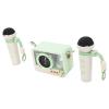 Luocute Mini Karaoke Machine, Portable Speaker with 2 Wireless Microphones, Hanging Strap for Outdoor Adventures, Birthday Parties Classroom Activities (Light Green) view 4