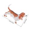 Alasum Realistic Miniature Basset Dog Figurine Model Plastic Puppy Statue Desktop Decoration Educational for Home Display view 2