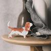 Alasum Realistic Miniature Basset Dog Figurine Model Plastic Puppy Statue Desktop Decoration Educational for Home Display view 4