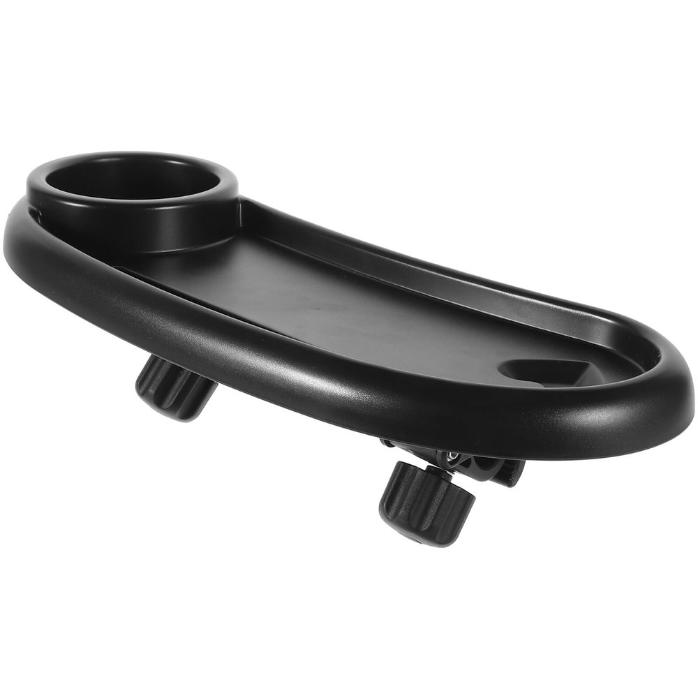 FINISPERSOO Stroller Snack Tray with Removable Design and Cup Holder Clean Plastic Food Storage Tray for Independent Eating Convenient and Safe Dining Accessory
