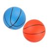 Alasum 2pcs Miniature Basketball for Indoor Outdoor Youth Basketball Play Portable Rubber Mini Balls in Orange and Light Blue Fun Recreation Gift for Home Office Dorm view 1