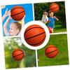Alasum 2pcs Miniature Basketball for Indoor Outdoor Youth Basketball Play Portable Rubber Mini Balls in Orange and Light Blue Fun Recreation Gift for Home Office Dorm view 2