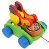 NESTINGHO Wooden Pulling Chicken Early Education Plaything with Smooth Surface Material Bright Colors for Grasping and Imagination Development view 1