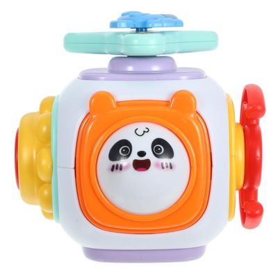 Kisangel Montessori Busy Cube for Years Old Educational Sensory Busy Ball with Fine Motor Skill Development Hand-Eye Coordination Enhancer Safe Plastic Preschool Learning Activity