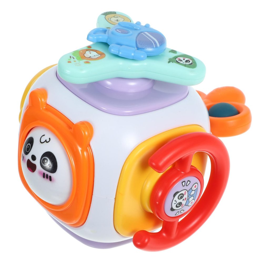 MAJORMENCH Montessori Busy Cube for Years Old Sensory Learning with Fine Motor Skill Development Lightweight Plastic Travel Activity Cube for Preschool Education and Interaction