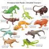 AENIMELY Realistic Lizard Toy Model, 10pcs Plastic Chameleon Figurines, Educational Reptile Prop for Kids, Cake Decoration and Teaching view 2