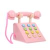 Levemolo Simulated Mushroom Telephone for Interactive Dial Phone Plaything Educational Birthday Gift for Enhance Thinking and Communication Pink view 1