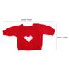 Levemolo Cute Bunny Plush Doll Clothes Soft Stuffed Animal Sweater Outfit for Red Heart Sweater Dress Accessories for Creative Play and Family Bonding view 2