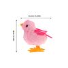 Beaupretty 4pcs Wind Up Chicken Plush Jumping Chick for Handheld Clockwork with Soft Plush Texture Creative Play for Classroom Prizes Party Favors Easter Basket Fillers view 2