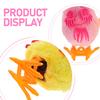 Beaupretty 4pcs Wind Up Chicken Plush Jumping Chick for Handheld Clockwork with Soft Plush Texture Creative Play for Classroom Prizes Party Favors Easter Basket Fillers view 3
