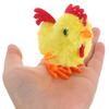 Beaupretty 4pcs Wind Up Chicken Plush Jumping Chick for Handheld Clockwork with Soft Plush Texture Creative Play for Classroom Prizes Party Favors Easter Basket Fillers view 4