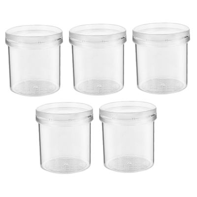 HEANUJJ 5Pcs Transparent Insect Observation Cages Portable Viewer for Measuring Outdoor Bug Hunting Science Jars for Educational