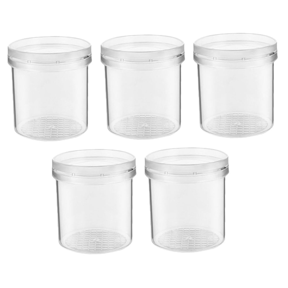 HEANUJJ 5Pcs Transparent Insect Observation Cages Portable Viewer for Measuring Outdoor Bug Hunting Science Jars for Educational