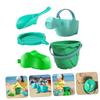 Alasum Dinosaur Themed Sand Bucket Playset Plastic Beach Shovel and Sand Colander for Outdoor Sandbox and Beach Fun Summer for Boys view 2