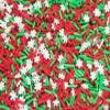Christmas Snowflake Sprinkle Mix, Polymer Clay Fake Holiday Sprinkles, Non Edible Decoden Funfetti Jimmies, Winter Craft Supplies (30 Gram Bag) view 2