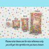 Christmas Snowflake Sprinkle Mix, Polymer Clay Fake Holiday Sprinkles, Non Edible Decoden Funfetti Jimmies, Winter Craft Supplies (30 Gram Bag) view 3