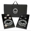 Harley-Davidson Willie G Skull Bean Bag Toss Yard Game w/Bag - Black & White view 2
