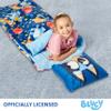 Bluey B for Balloon, Silk Touch Sherpa Slumber Bag with Attached Pillow, Cozy Portable Sleepover Set, Character Sleeping Bag for Travel, 27 x 56 Inches view 2
