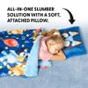 Bluey B for Balloon, Silk Touch Sherpa Slumber Bag with Attached Pillow, Cozy Portable Sleepover Set, Character Sleeping Bag for Travel, 27 x 56 Inches view 3