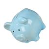 Abaodam Creative Blue Ceramic Piggy Bank for Small Money Pot and Desk Ornament Adorable Coin Container for Boys and Decoration Birthday view 1