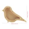Abaodam Creative Wooden Animal-Shaped Piggy Bank Practical Coin Holder and Decorative Money Jar for Desktop Savings Box view 2