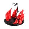TTETTZ Action Figure Stand with Fire Effects Stable for Collectible Display Holder Base, red view 1