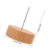 WESIEVYA Wood Base Clay Doll Stand with Pin Stable and Display Holder for Clay Craft Dolls Desktop Decoration and Collection Rack Solid Wood Support for Collectors view 2
